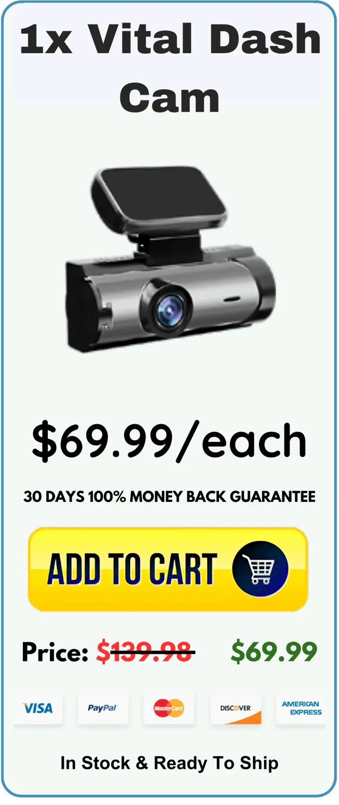 Vital Dash Cam price 